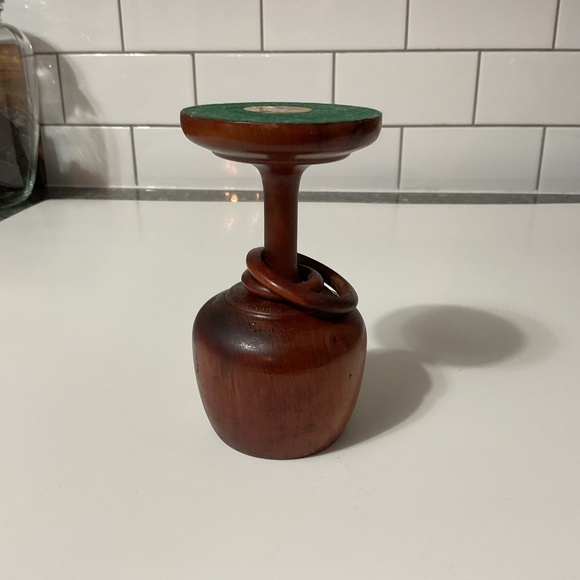 VTG Bermuda Cedar Love Cup Two Rings Around the Stem Wedding Cup - Picture 4 of 5